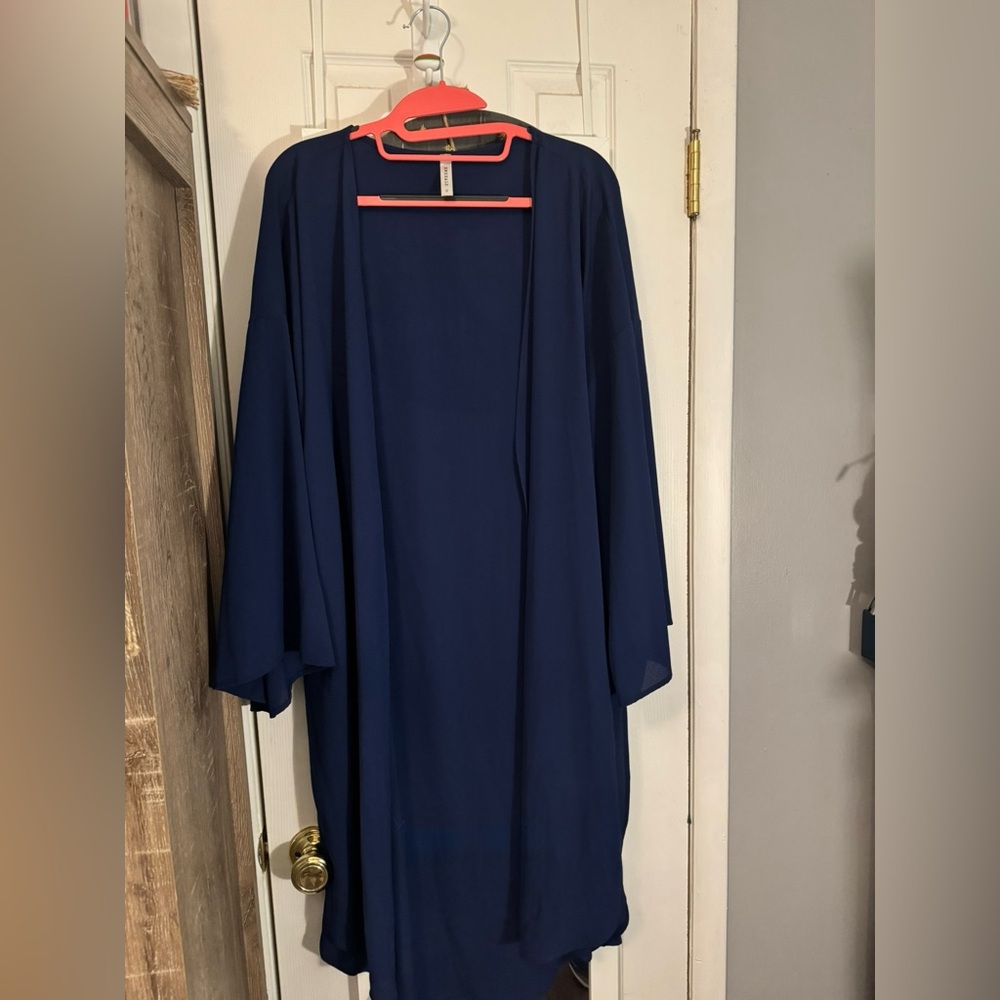 Deep Blue Kimono Cardigan